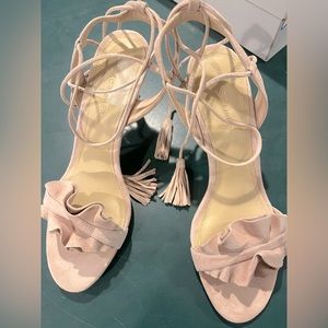 Marc Jacobs sexy beige/pink suede heels New with Box